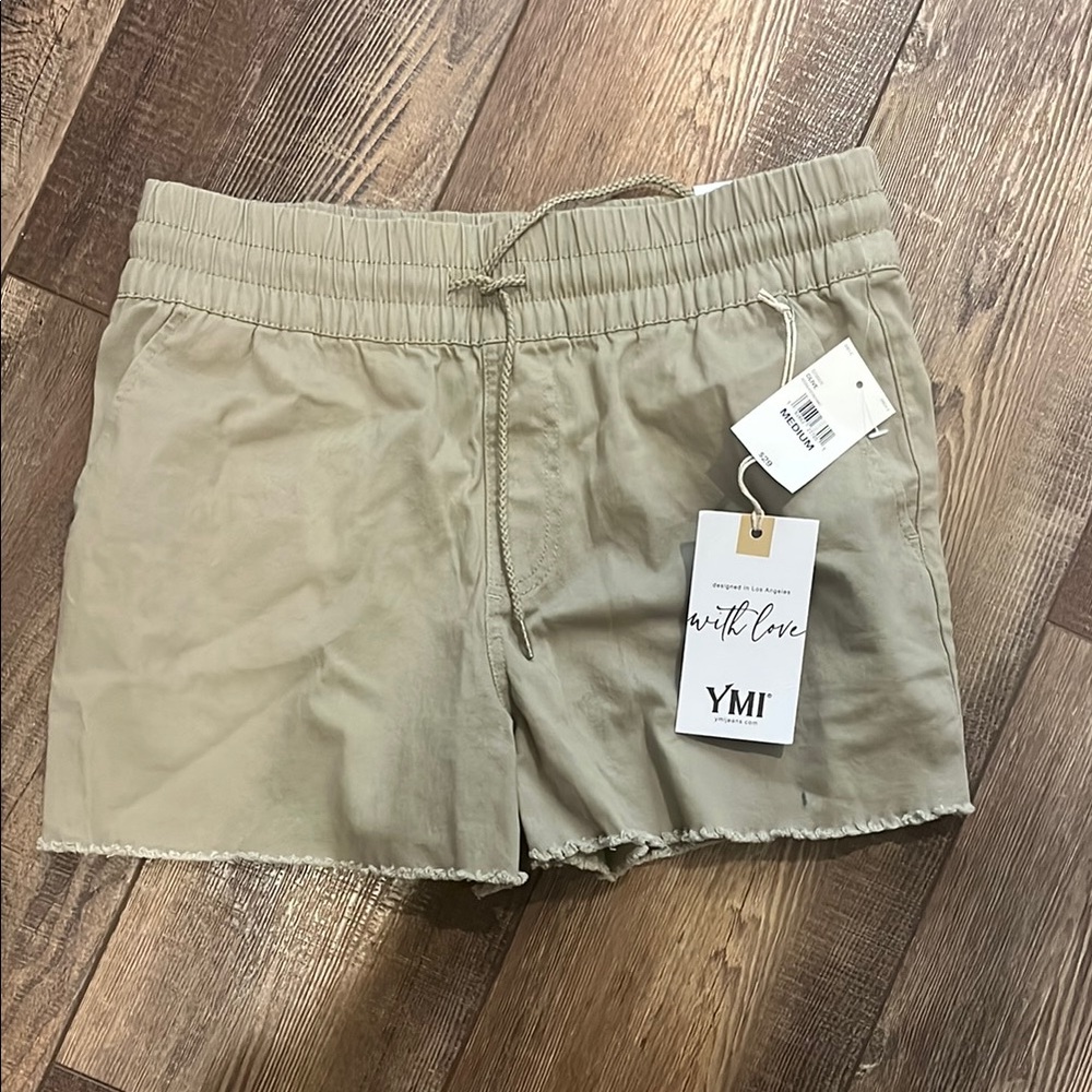 YMI Khaki Drawstring Shorts